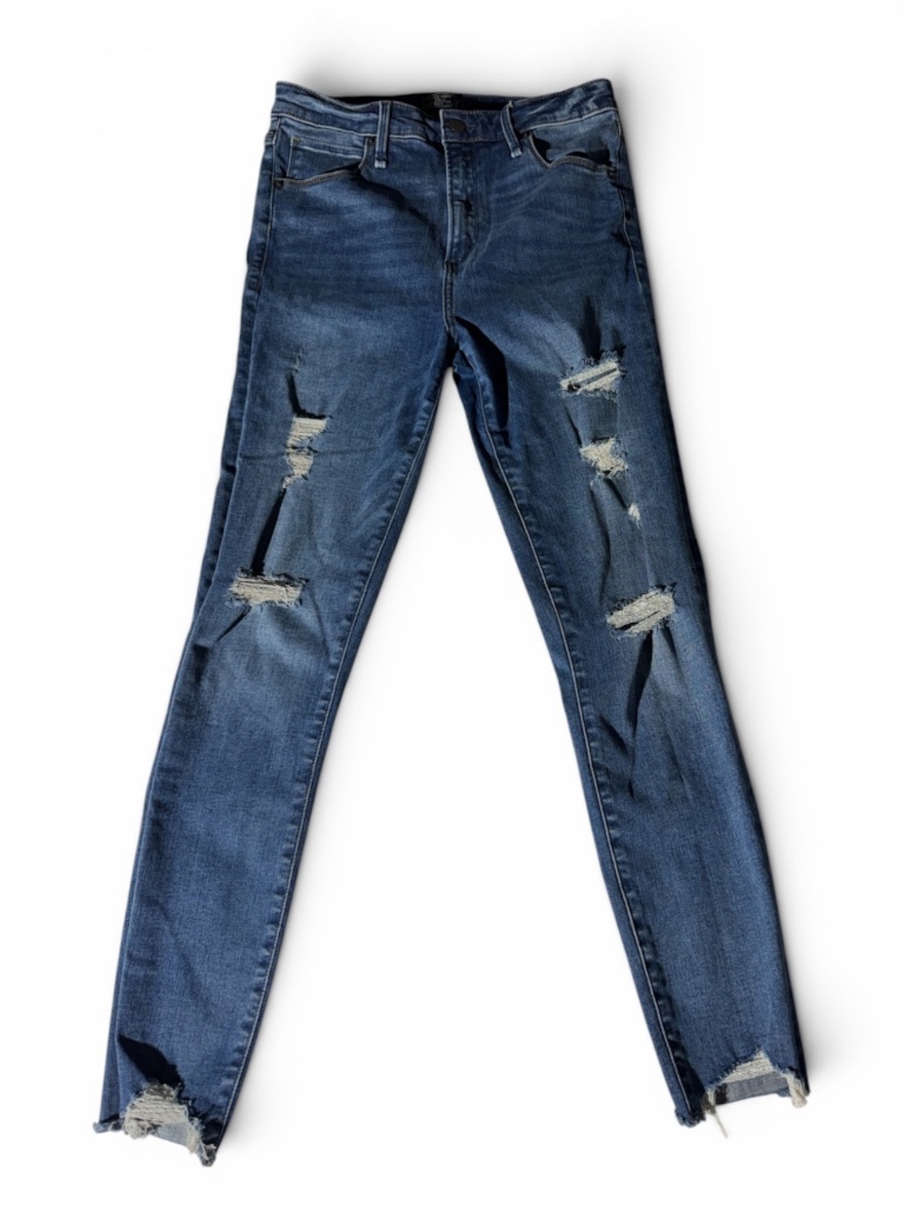Abercrombie & Fitch Simone High Rise Ankle Distressed Skinny Jeans 28/6R